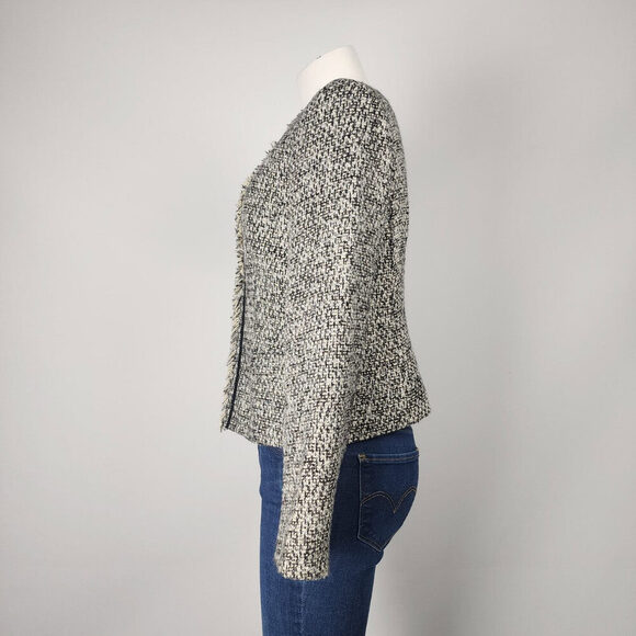 Van Heusen Studio Black Tweed Blazer Jacket Size M - Picture 5 of 9